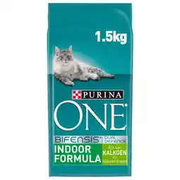 Pets Place Purina One Indoor Formula - Kattenbrokken - Kalkoen 1,5 kg aanbieding