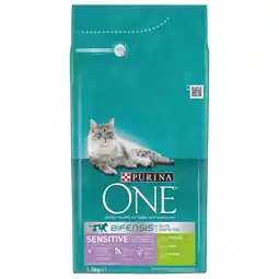Pets Place Purina One Sensitive - Kattenbrokken - Kalkoen&Rijst 1,5 kg aanbieding