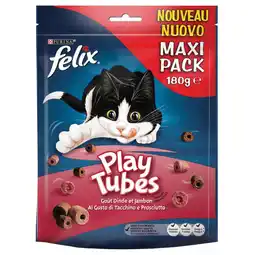 Pets Place Felix Play Tubes Maxi Pack - Verwensnacks - Kalkoen&Ham 180 g aanbieding