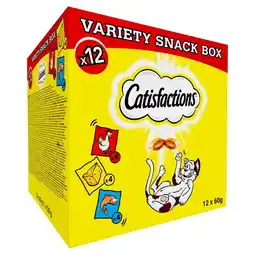 Pets Place Catisfactions Megabox - Kattensnack - 12x60 g aanbieding