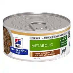 Pets Place Hill's Prescription Diet Metabolic Weight Management - Natvoer - Kip&Groente 156 g aanbieding