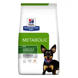 Pets Place Hill's Prescription Diet Metabolic Weight Management Mini - Hondenbrokken - Kip 3 kg aanbieding