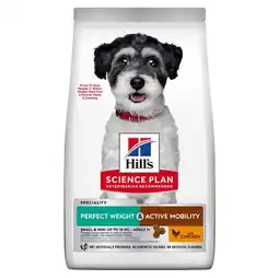Pets Place Hill's Science Plan Perfect Weight & Active Mobility Small & Mini - Hondenbrokken - Kip 6 kg aanbieding