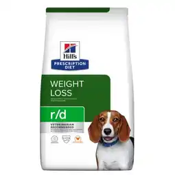 Pets Place Hill's Prescription Diet r/d Weight Loss - Hondenbrokken - Kip 4 kg aanbieding