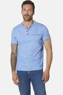 Wehkamp Babista regular fit gestreept T-shirt Plus Size - blauw aanbieding