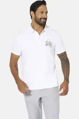 Wehkamp Jan Vanderstorm +FIT Collectie regular polo MAUNOR wit aanbieding