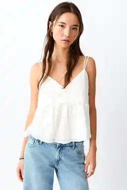 Wehkamp MANGO TEEN top met borduursels - wit aanbieding