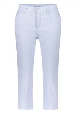 Wehkamp gardeur denim slim regularwaist broek lichtblauw aanbieding
