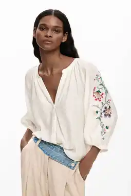 Wehkamp Desigual blouse broderie wit aanbieding