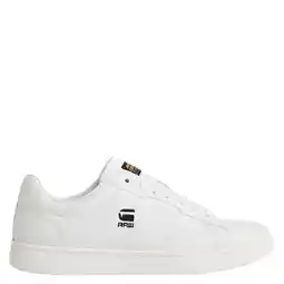 Wehkamp G-STAR Cadet Lea M leren sneakers wit aanbieding