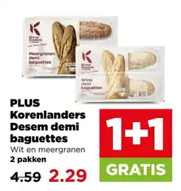 PLUS Plus korenlenders desem demi baguettes aanbieding