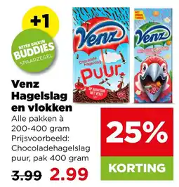PLUS Venz hagelslag en vlokken aanbieding