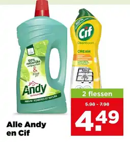 PLUS Alle Andy en Cif aanbieding