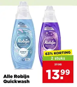 PLUS Alle robijn quickwash aanbieding