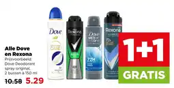 PLUS Alle dove en rexona aanbieding