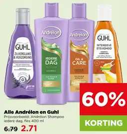 PLUS Alle andrélon en guhl aanbieding
