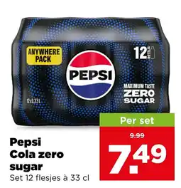 PLUS Pepsi Cola zero sugar aanbieding