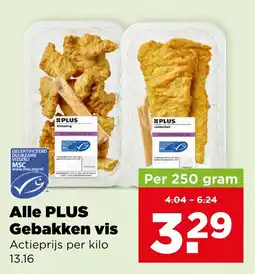 PLUS Alle plus gebakken vis aanbieding