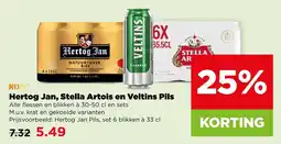 PLUS Hertog Jan, Stella Artois en Veltins Pils aanbieding