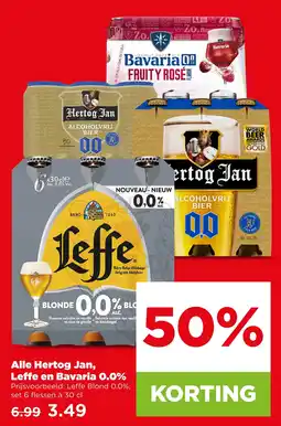 PLUS Alle hertog jan, leffe en bavaria 0.0% aanbieding