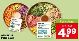 PLUS Alle plus poke bowl aanbieding