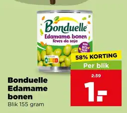 PLUS Bonduelle edamame bonen aanbieding