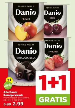 PLUS Alle danio romige kwark aanbieding