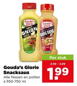 PLUS Gouda's Glorie Snacksaus aanbieding