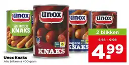 PLUS Unox knaks aanbieding