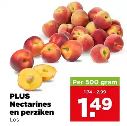 PLUS Plus nectarines en perziken aanbieding