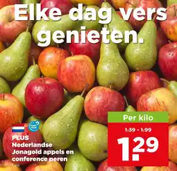 PLUS Plus nederlandse jonagold appels en conference peren aanbieding
