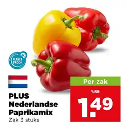PLUS Plus nederlandse paprikamix aanbieding