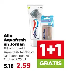 PLUS Alle aquafresh en jordan aanbieding