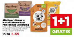 PLUS Alle happy soaps en marcel's green soap persoonlijke verzorging aanbieding