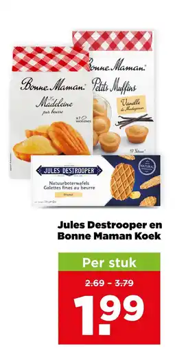 PLUS Jules Destrooper en Bonne Maman koek aanbieding