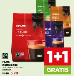 PLUS Plus koffiepads aanbieding