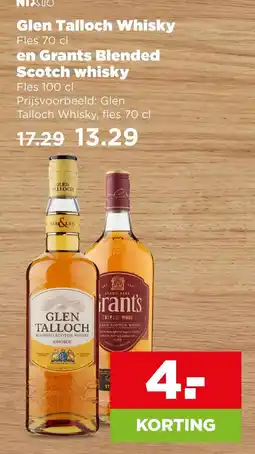 PLUS Glen Talloch Whisky en Grants Blended Scotch whisky aanbieding