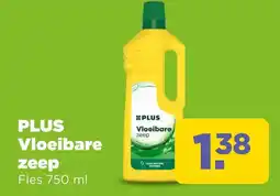 PLUS Plus vloeibare zeep aanbieding