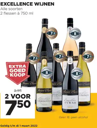 Jumbo EXCELLENCE WIJNEN aanbieding