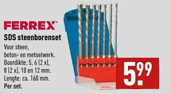 ALDI Ferrex SDS Steenborenset aanbieding