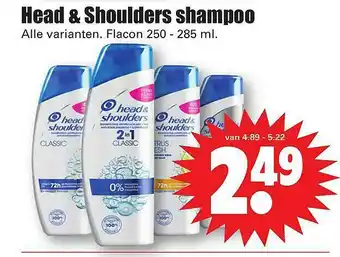 Dirk Head & Shoulder Shampoo aanbieding