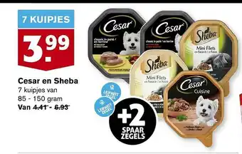 Hoogvliet Cesar En Sheba aanbieding