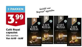 Hoogvliet Café Royal Capsules aanbieding