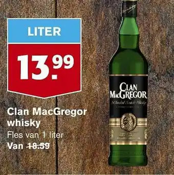 Hoogvliet Clan MacGregor Whisky aanbieding