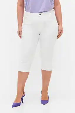 Wehkamp Zizzi high waist capri jeans AMY wit aanbieding