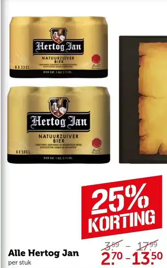 Coop Alle hertog jan aanbieding