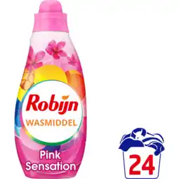 Jumbo Robijn Klein & Krachtig Wasmiddel Pink Sensation 665 ML aanbieding