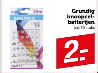 Coop Grundig knoopcelbatterijen aanbieding