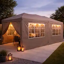 Action Partytent Easy Up – taupe aanbieding