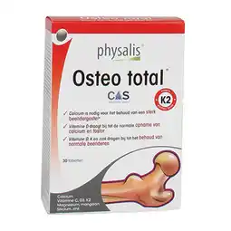 Holland & Barrett 2e product 50% korting | Physalis Osteo Total (30 Tabletten) aanbieding